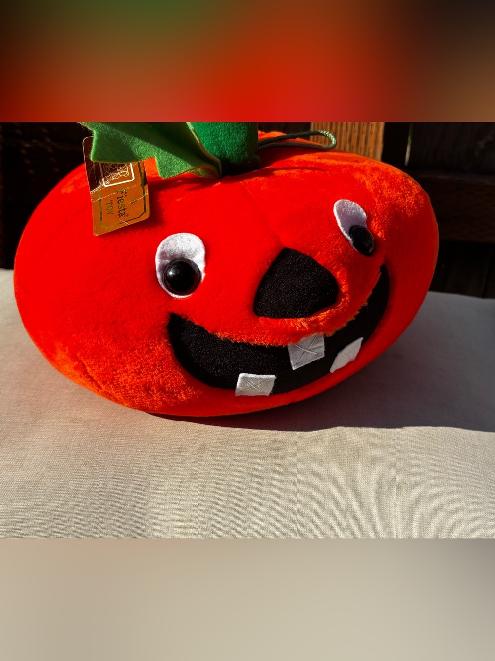 Fiesta 1989 vintage  Plush Pumpkin Halloween decor